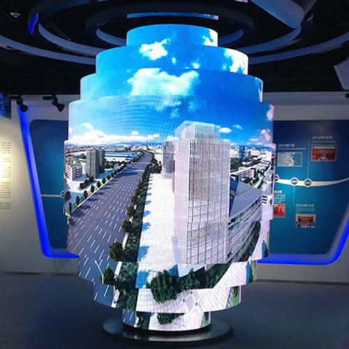 P4 indoor LED circular stair in the museum of Anhui,China