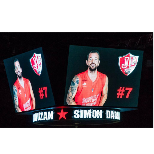 Basket Salonu İçin Baca Şekilli LED Pano